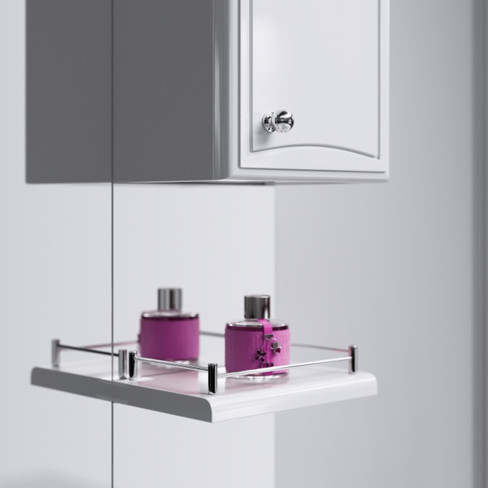 Мебель для ванной Aqwella Барселона Люкс 75 с бельевой корзиной - 5