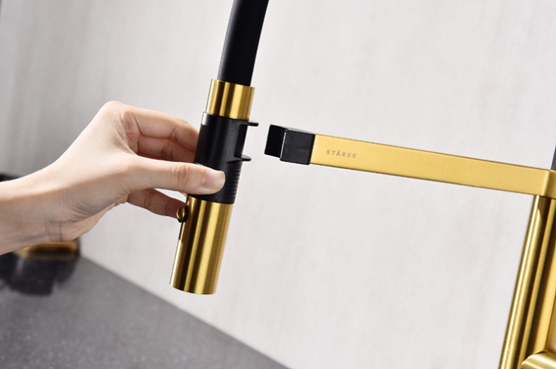 Смеситель для кухни Paulmark Leader брашированное золото Le214101-BG - 10