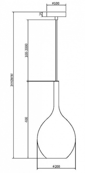Подвесной светильник Maytoni Duality MOD271PL-01B2 - 4
