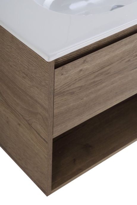 Тумба с раковиной  BelBagno Kraft 80 темное дерево - 6