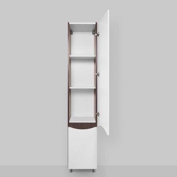 Шкаф-пенал AM.PM Like 35 R напольный, белый глянец, венге M80CSR0356VF - 5