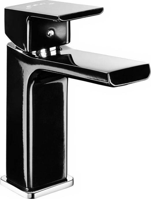 103508989EX TIERA смеситель для раковины 121 без донного клапана черный /хром - 0