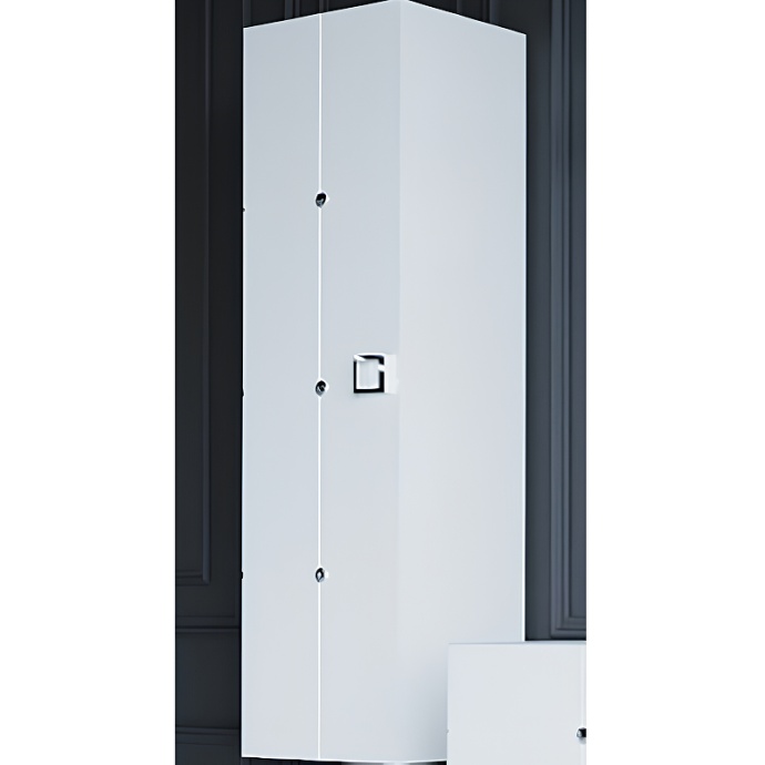 Шкаф пенал Armadi Art Vallessi Avantgarde Piazza 35 подвесной белый - хром 844-WCR - 0