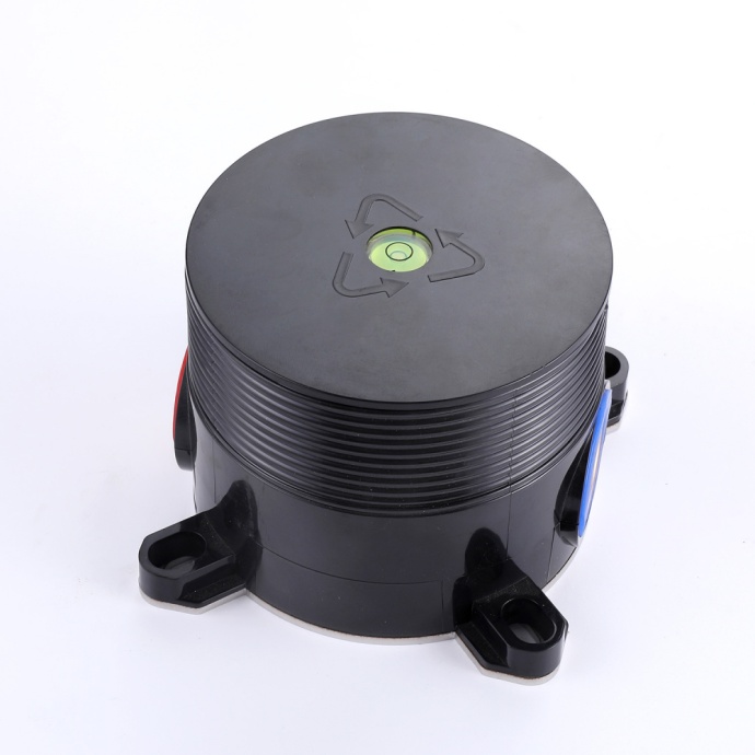 Смеситель для раковины напольный Abber Wasserfall черный матовый AF8640B - 2