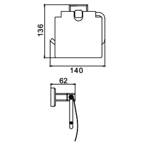 Держатель туалетной бумаги Gappo G38 G3803 - 1