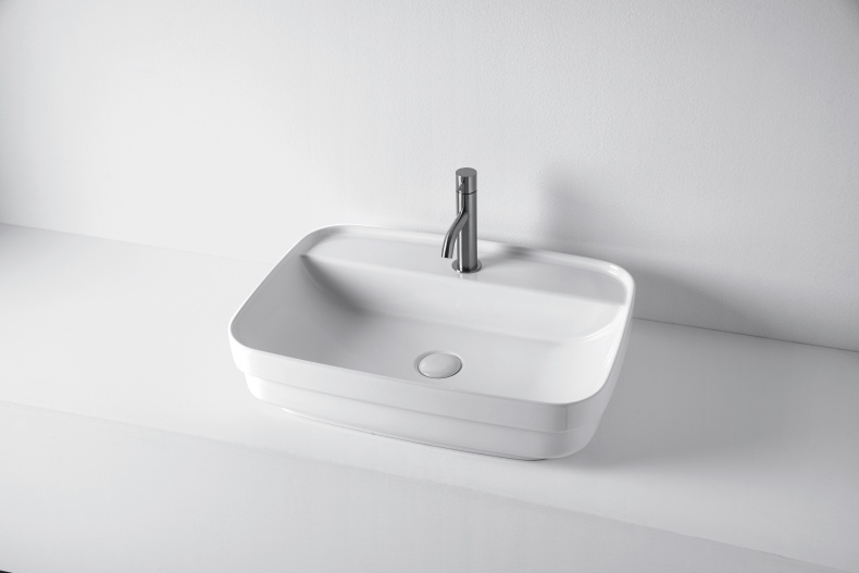 Kerasan Tribeca Раковина встраиваемая/накладная, 60х43см,с 1 отверстием под смеситель, цвет: белый 514201*1 - 5