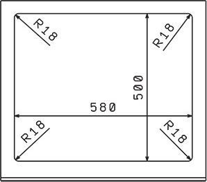 Мойка кухонная Florentina Липси 600 мокко 20.120.D0600.303 - 2