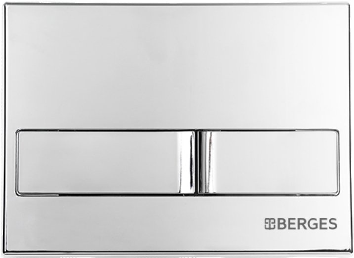 Кнопка смыва Berges Wasserhaus Novum L3 хром, глянец 040013 - 0
