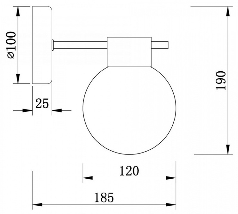Бра Freya Gatsby FR5233WL-01BS - 1