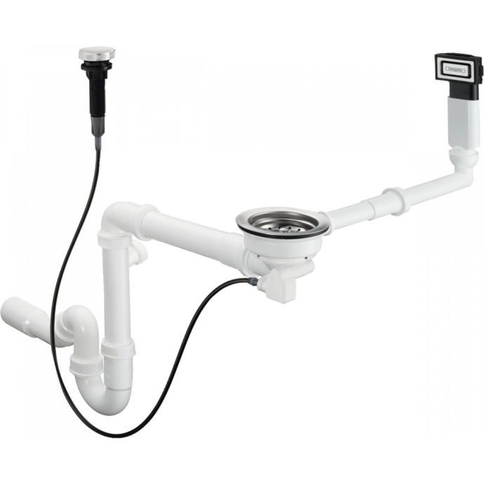 Слив-перелив для кухонной мойки Hansgrohe D16-11 с автоматическим управлением хром 43937000 - 0