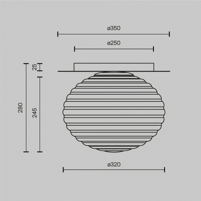 Накладной светильник Maytoni Reels MOD268CL-01B - 2