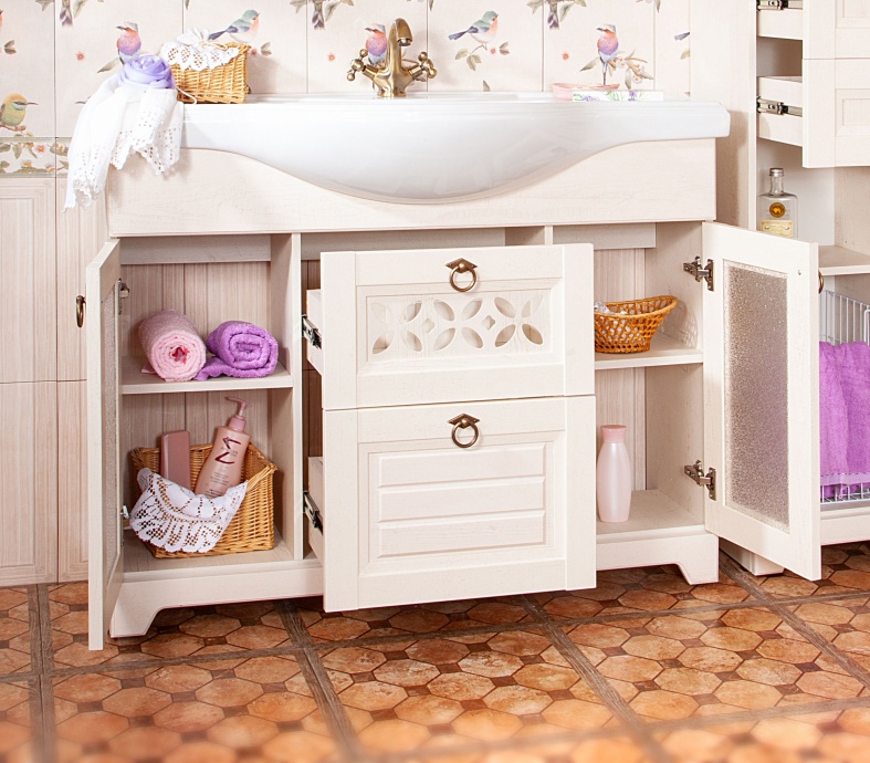 Тумба для комплекта Бриклаер Кантри 120 бежевый дуб 4627125413674 - 2