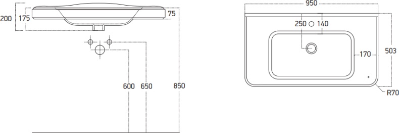 Раковина STWORKI 95 15095-KL - 8