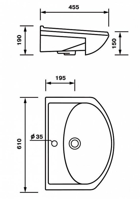 Тумба с раковиной Onika Омега 55 белый - 4