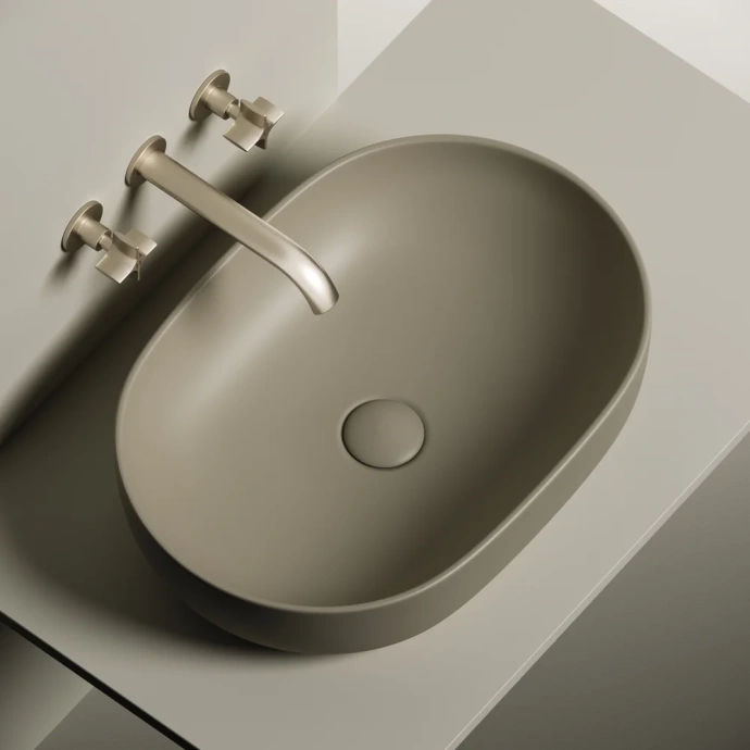 Раковина накладная Ceramica Nova Element 60х41.5 кофейная CN6047MC - 3