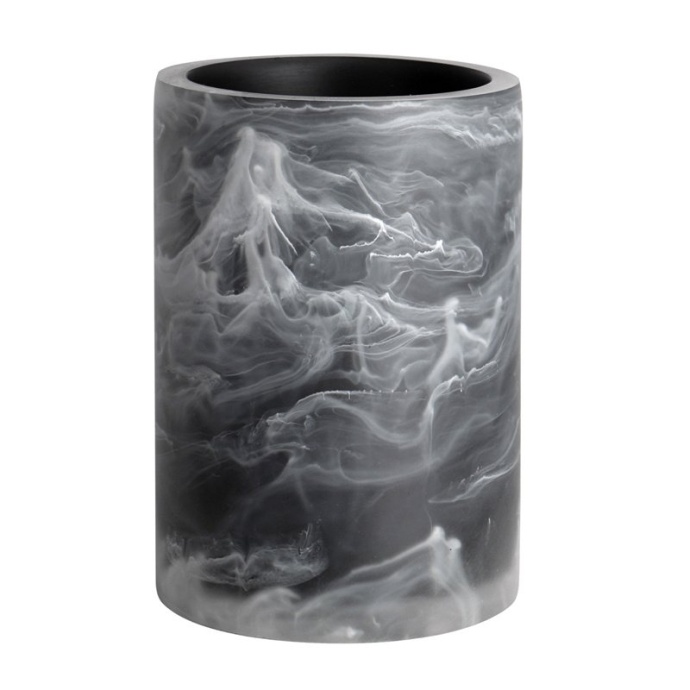 Стакан для зубных щеток WasserKRAFT Neime черный - белый K-1928 - 0