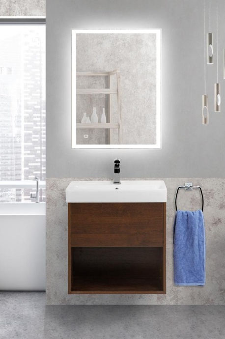 Тумба под раковину BelBagno Neon 60 темное дерево NEON-600-1C-SO-RS - 5