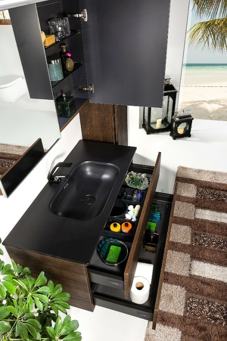 Тумба под раковину Armadi Art Vallessi 120 темное дерево 837-120-D - 16