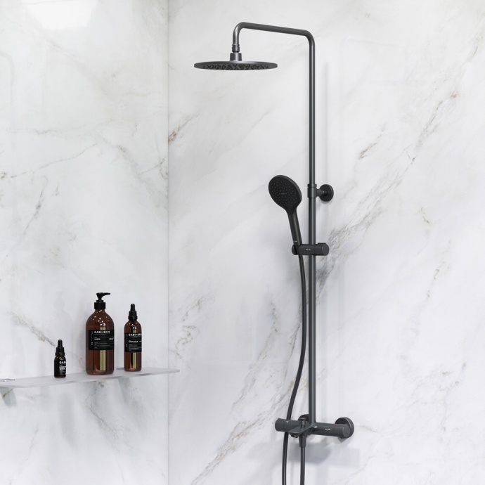 Душевая стойка AM.PM Like F0780522 черная - 1