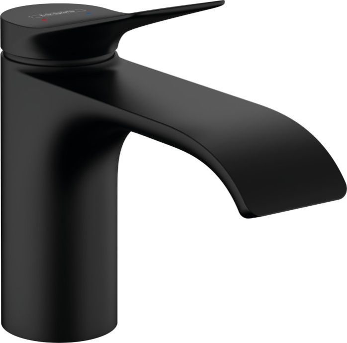 Смеситель для раковины Hansgrohe Vivenis 80 черный матовый 75012670 - 0