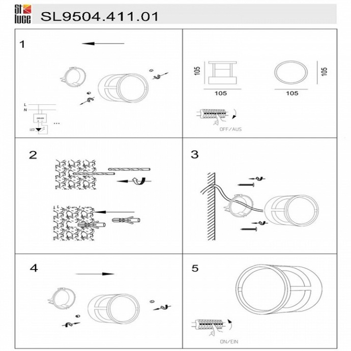 Накладной светильник ST-Luce Alceno SL9504.411.01 - 2