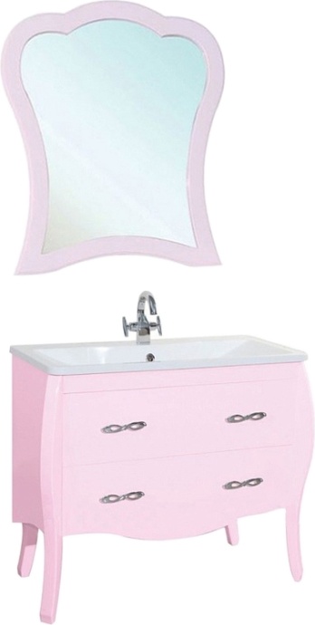 Зеркало Bellezza Грация 90 розовое 4618015000098 - 1