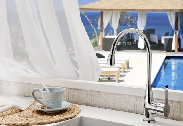 Смеситель для кухни GPD Solus хром MTE55 - 2