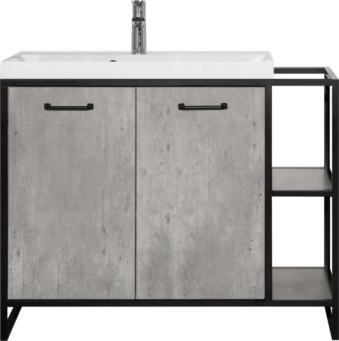 Тумба для комплекта Style Line Лофт 80/100 бетон ЛС-000010021 - 3