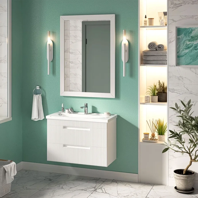 Тумба под раковину Brevita Ariana 60х52 белый  ARI-01060-0742Я - 5