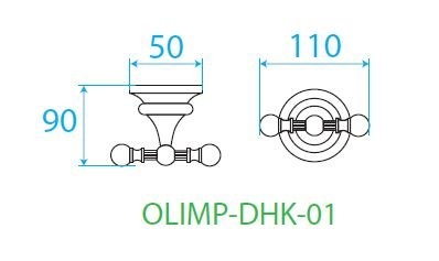 Крючок Cezares OLIMP  OLIMP-DHK-02 - 1
