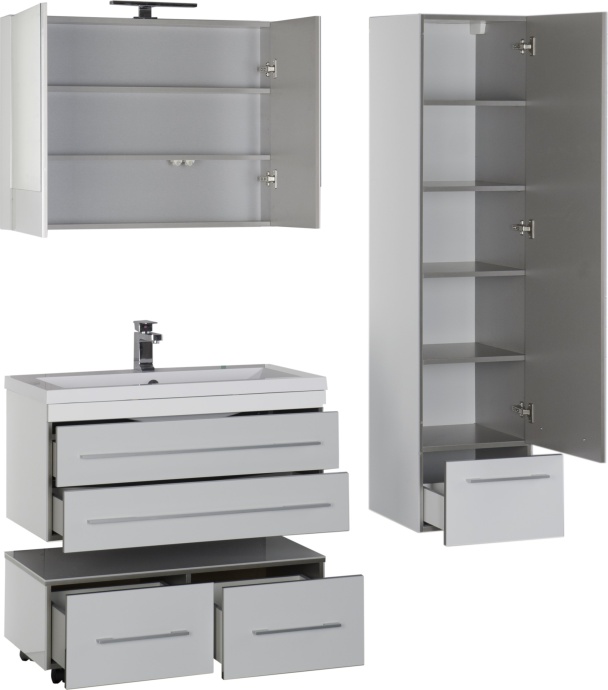 Тумба для комплекта Aquanet Верона 90 подвесная белая 172335 - 29