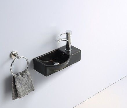 Раковина подвесная Ceramalux N 40 черный  7947ALMB - 1