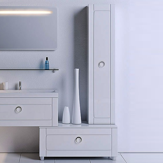 Шкаф-пенал Aqwella 5 stars Инфинити П35 подвесной белый Inf.05.35 - 1
