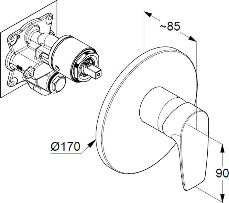  Kludi Pure&solid  346550575 - 1
