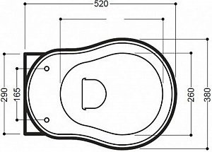 Сиденье для унитаза Kerasan Retro  108401 - 2