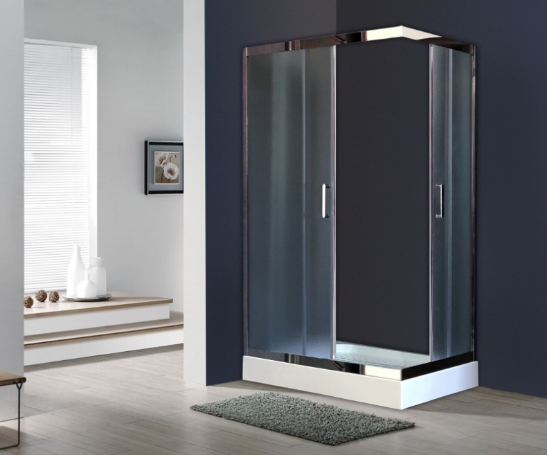 Душевой уголок Royal Bath HP 120х80 L профиль хром стекло матовое RB8120HP-C-CH-L - 1