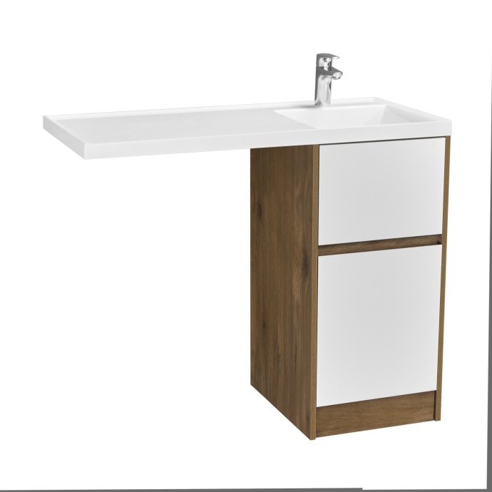 Тумба под раковину без фасада Aquaton Лондри 40 светлое дерево 1A267001LHDR0 - 1