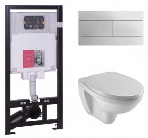 Комплект Jacob Delafon Patio E21734RU-00 кнопка хром - 0