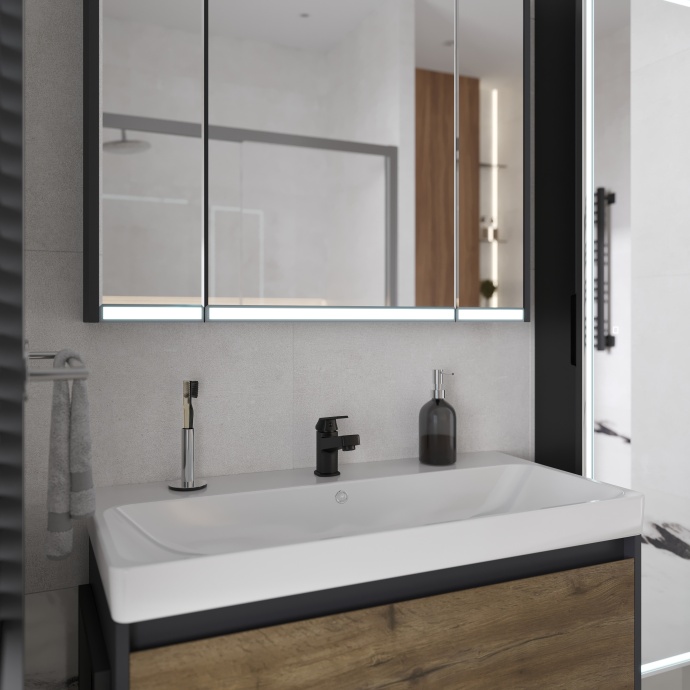 Смеситель для раковины DIWO Смоленск SM-02b черный - 2