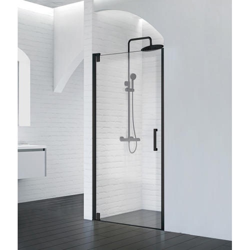 Душевая дверь BelBagno Marmi 90 черный, матовый  MARMI-B-1-90-C-NERO - 0