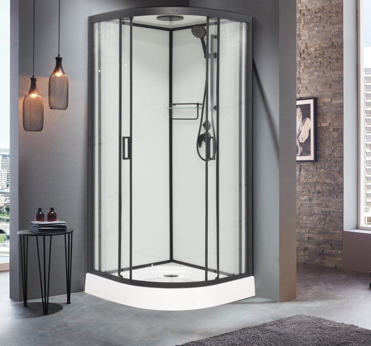 Душевая кабина Frank F420 Black низкий поддон 420240 - 0