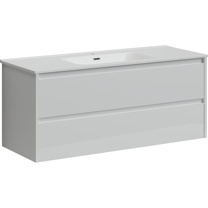 Тумба под раковину подвесная Sancos Libra 120 белая глянцевая LB120-1W - 0