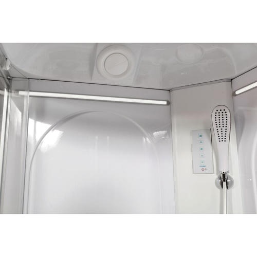 Душевая кабина Deto L 120х80 с подсветкой, хром  L520RLED - 7