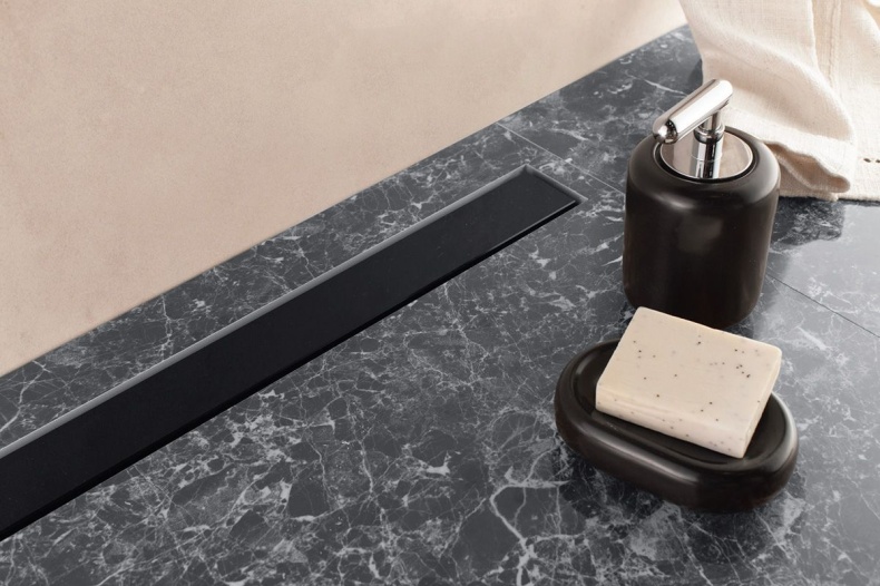 Душевой лоток Pestan Confluo Frameless Line 750 black glass 13701205 - 6