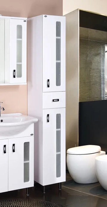 Шкаф-пенал Onika Кристалл 30 белый  403050 - 1