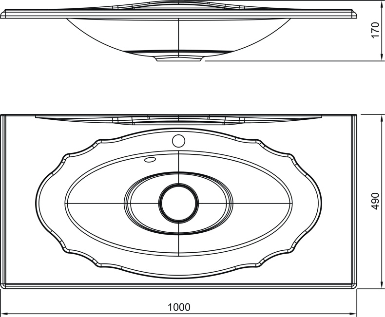 Мебельная раковина Florentina Гармония 100 10.030.01000.001 - 13