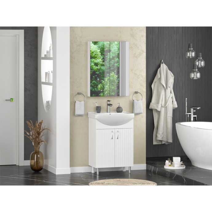 Тумба под раковину Misty Изео 65 белая Э-Изе01065-021Н - 2