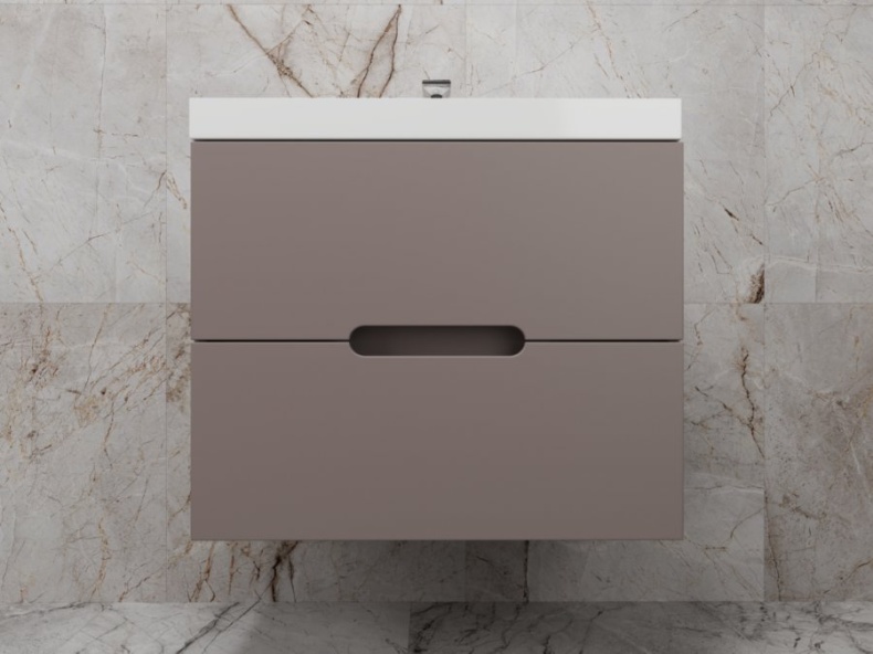 Тумба под раковину Style Line Матис 70 подвесная коричневый ЛС-00002297 - 0