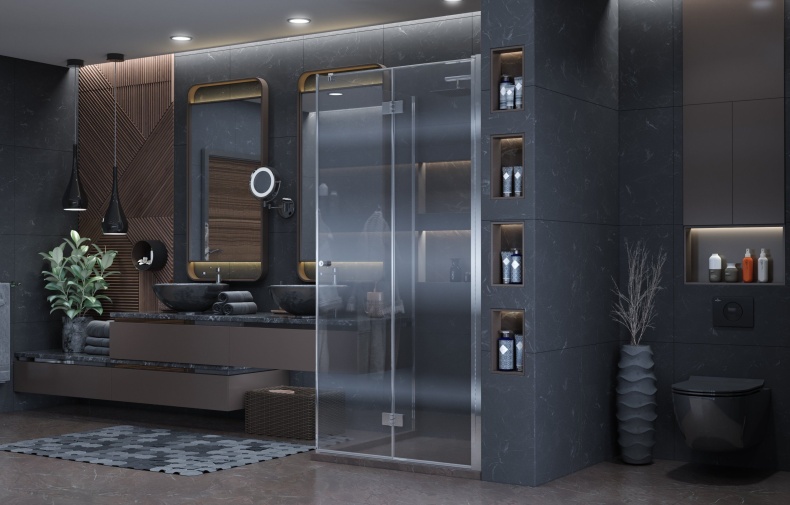 Душевой уголок Ambassador Diamond 12011105R 90х90 см - 3