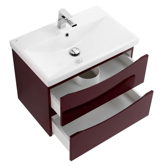 Тумба под раковину BelBagno Marino-Cer 70 бордовый MARINO-CER-700-2C-SO-BRDL-P - 4